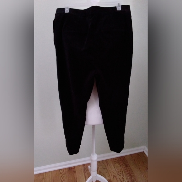 Ann Taylor Black Velvet Pants NWOT - Picture 2 of 5